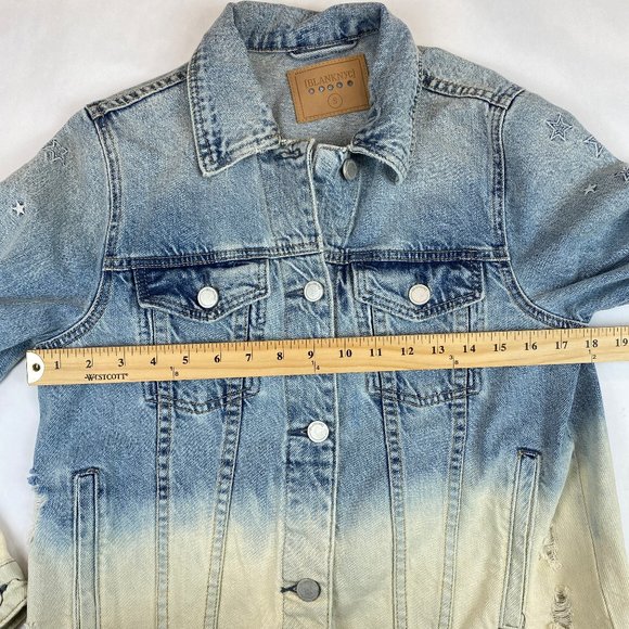 NWT BlankNYC Ombre Dip Dyed Trucker Jean Jacket Women's Size Small - Picture 11 of 14